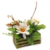 Декоративная композиция "Цветы на деревянной подставке", цвет: белый, 14 см Производитель: Великобритания Артикул: FF NX104KD инфо 7307v.